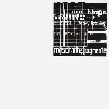 Front Cover von Dunix 004: h-krejci-m / heavy listening - mitschnitte, fragmente